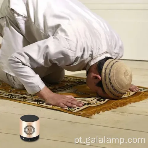 Recarregável com alto -falante digital do Alcorão e controle remoto